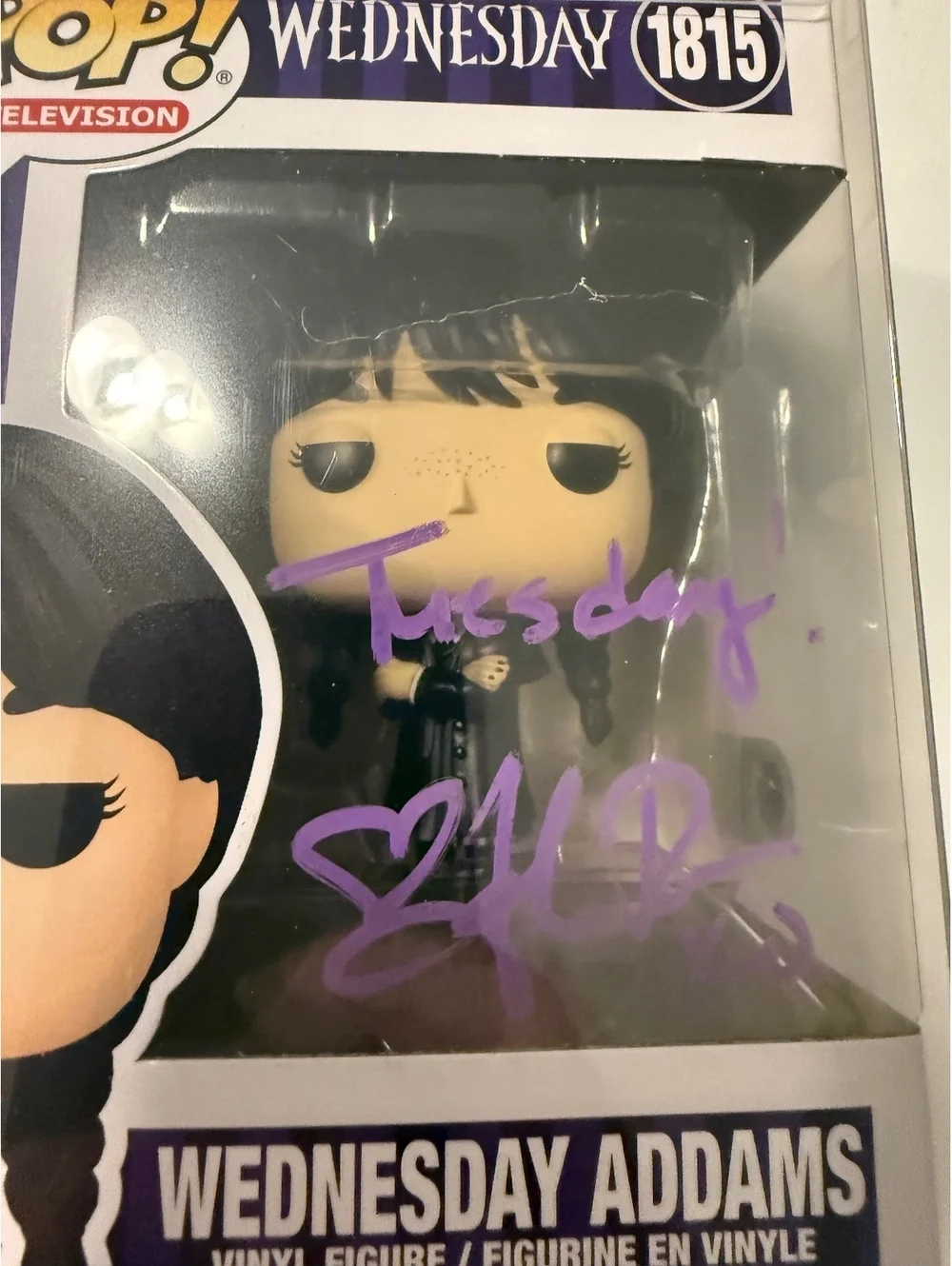 Funko Pop! Wednesday Addams #1815 Signed by Felissa Rose SWAU Auto